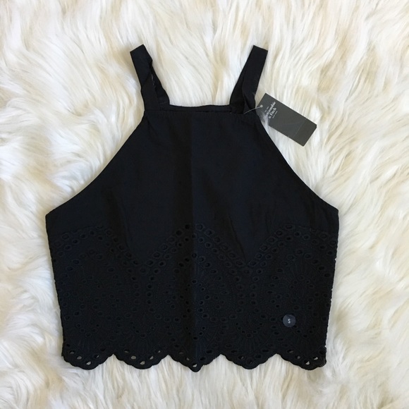 Abercrombie & Fitch Tops - Eyelet Crop Top